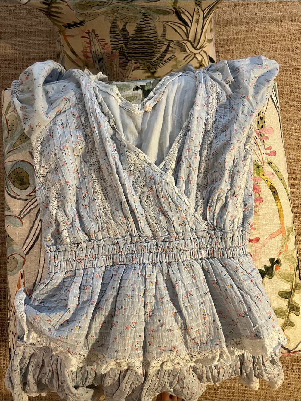 LoveShackFancy light blue dress